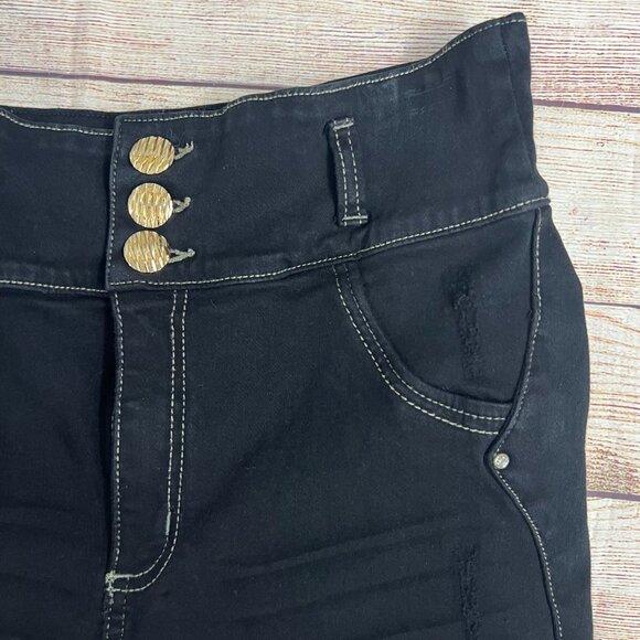 Verox Colombian Butt Lift Jeans Size 16 Dark Wash High Waist Skinny Levanta Cola - Picture 10 of 11
